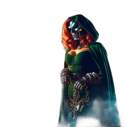 mask, concept art, comic book art, fantasy art transparent PNG cut-out