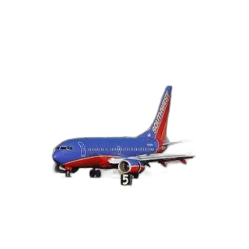 southwest, airlines, plane, taxis transparent PNG cut-out