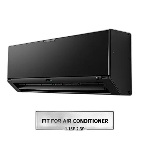black, air, conditioner, cover transparent PNG cut-out
