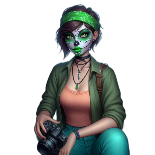 mask, staff, face, creature transparent PNG cut-out