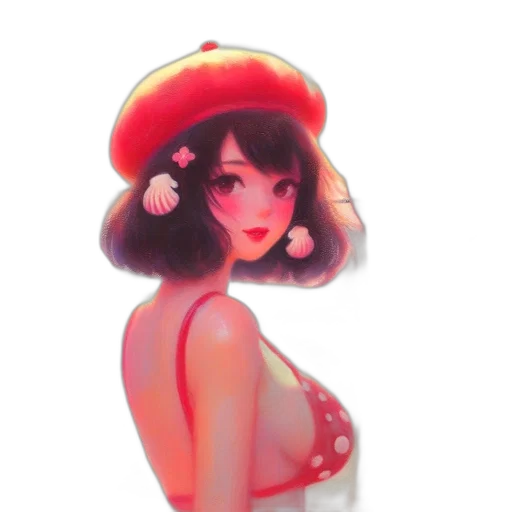 hat, dress, crown, flower transparent PNG cut-out