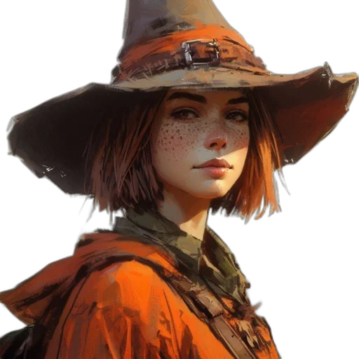 hat, staff, face, mask transparent PNG cut-out