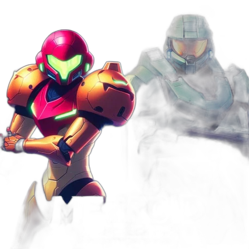 robot, concept art, pixel art, 3d render transparent PNG cut-out