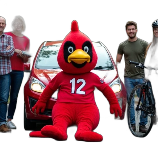 car, group, people, standing transparent PNG cut-out