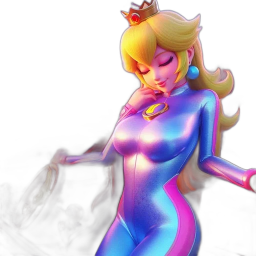 dress, concept art, 3d render, vaporwave transparent PNG cut-out