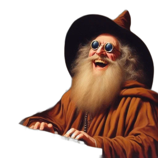 hat, face, mask, staff transparent PNG cut-out