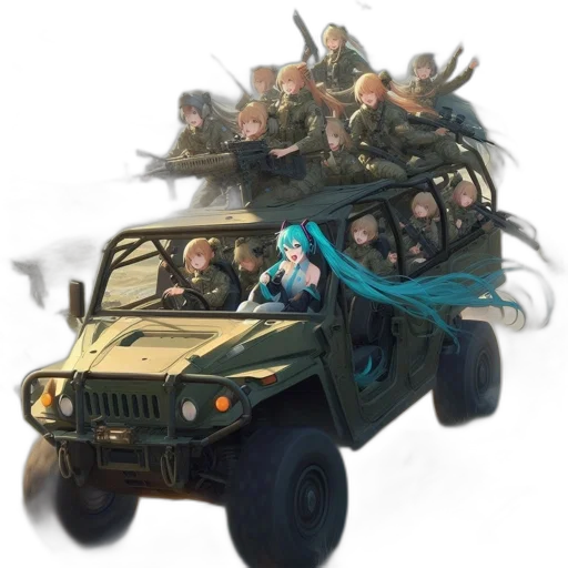 car, weapon, hair, dragon transparent PNG cut-out
