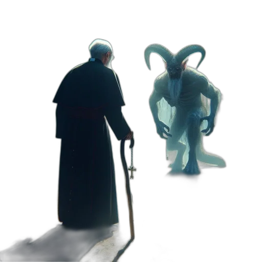 creature, staff, concept art, fantasy art transparent PNG cut-out