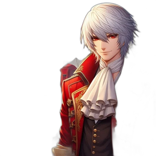 face, jacket, staff, sword transparent PNG cut-out