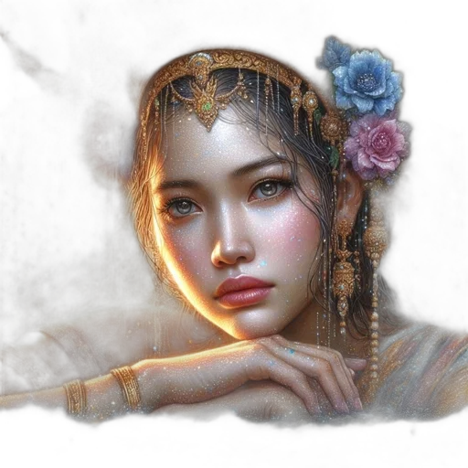 face, crown, jewelry, mask transparent PNG cut-out