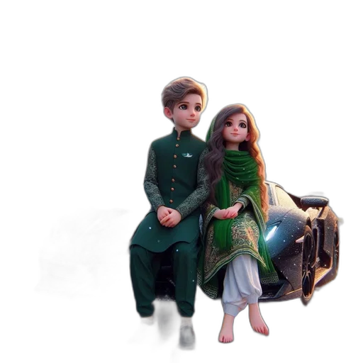 3d render, concept art, fantasy art, pixel art transparent PNG cut-out