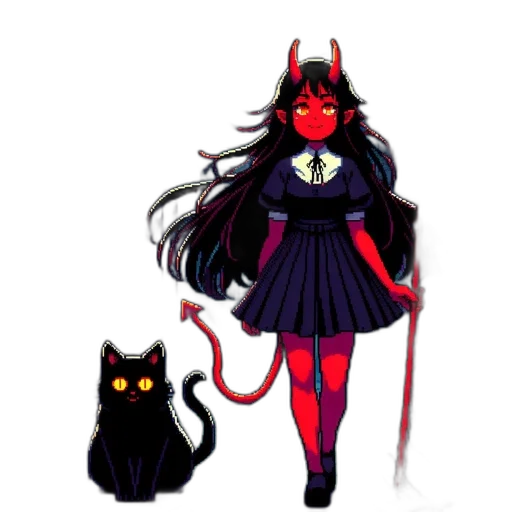 creature, animal, staff, pixel art transparent PNG cut-out