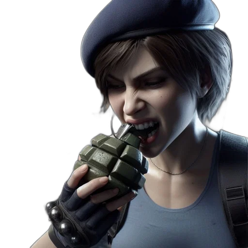 weapon, face, concept art, photorealistic transparent PNG cut-out