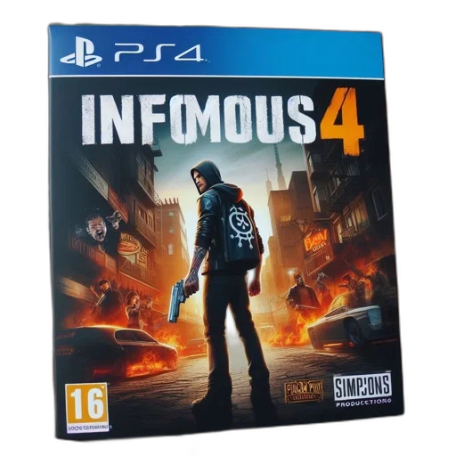 concept art, playstation, game, infamous transparent PNG cut-out
