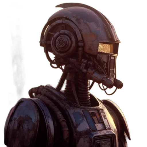 robot, mask, face, staff transparent PNG cut-out
