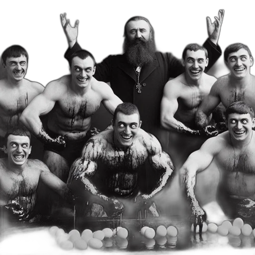 staff, crown, group, shirtless transparent PNG cut-out