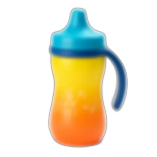 bottle, food, weapon, 3d render transparent PNG cut-out