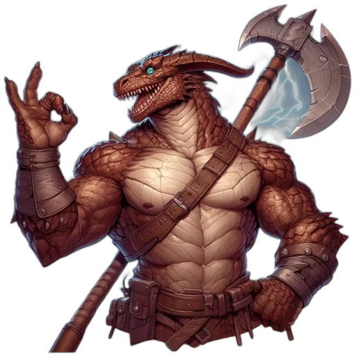 dragon, staff, creature, fantasy art transparent PNG cut-out