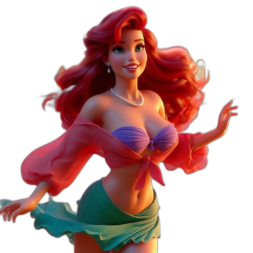 dress, 3d render, concept art, fantasy art transparent PNG cut-out