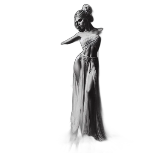 dress, mask, crown, staff transparent PNG cut-out