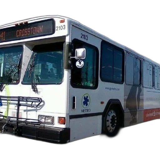 3d render, white, bus, word transparent PNG cut-out
