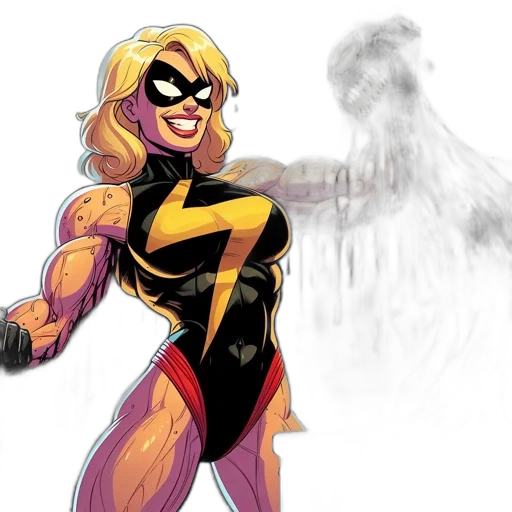comic book art, concept art, cartoon, blonde-haired transparent PNG cut-out