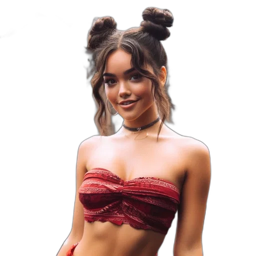 hair, crown, mask, dress transparent PNG cut-out