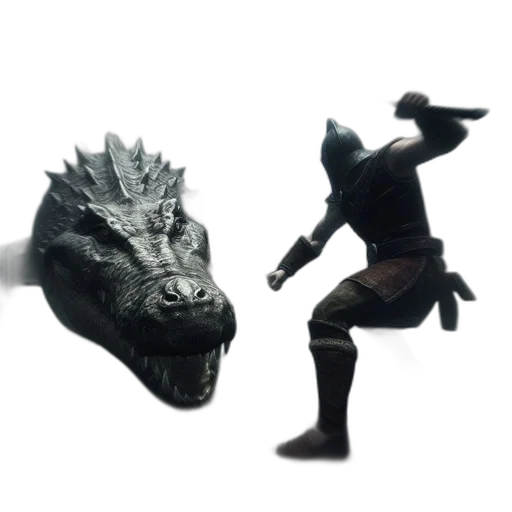 dragon, mask, creature, animal transparent PNG cut-out