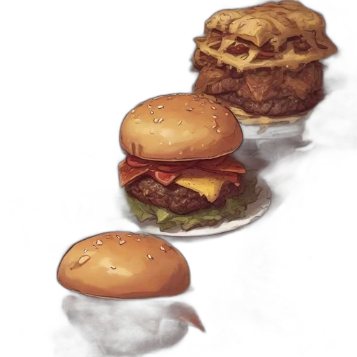 food, weapon, concept art, photorealistic transparent PNG cut-out