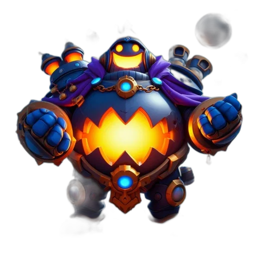 robot, weapon, crown, staff transparent PNG cut-out