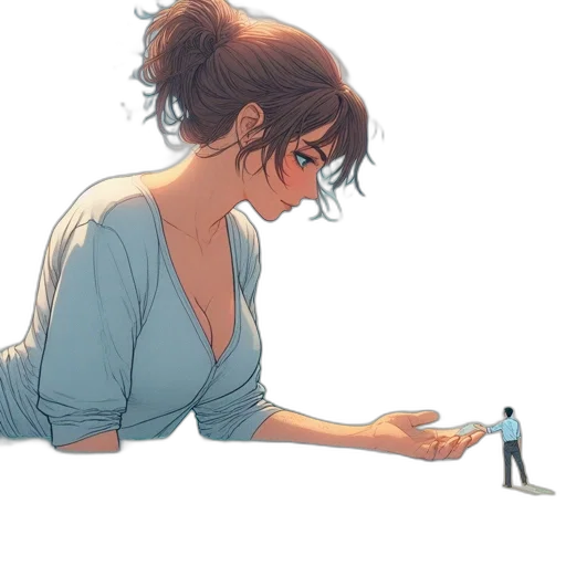 dress, staff, concept art, watercolor transparent PNG cut-out