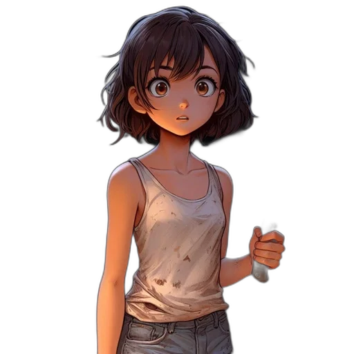 dress, weapon, face, jacket transparent PNG cut-out