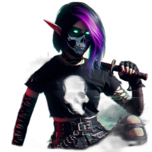 staff, weapon, mask, fantasy art transparent PNG cut-out