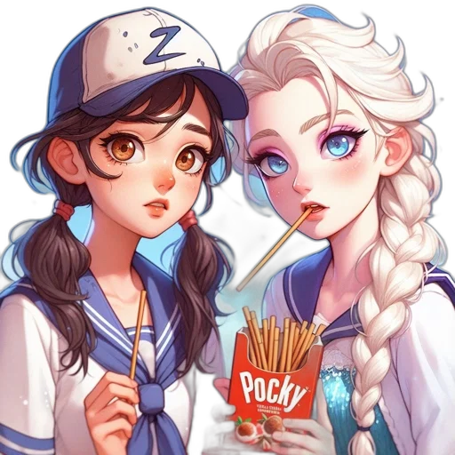 food, staff, anime, vaporwave transparent PNG cut-out