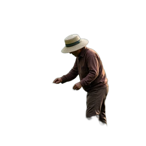 hat, animal, staff, creature transparent PNG cut-out
