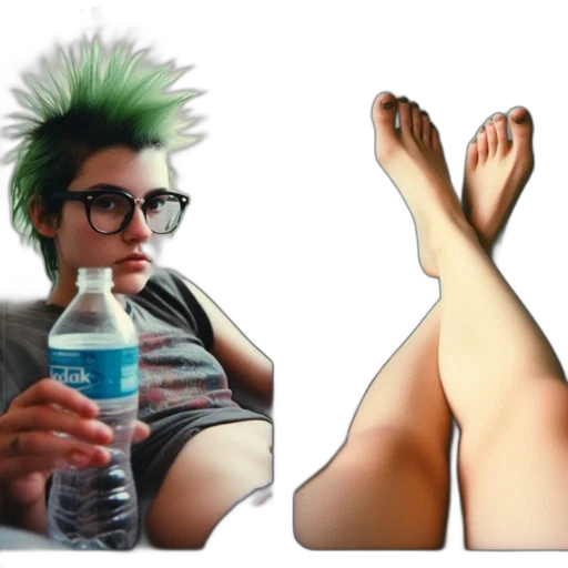 creature, shoes, hair, animal transparent PNG cut-out