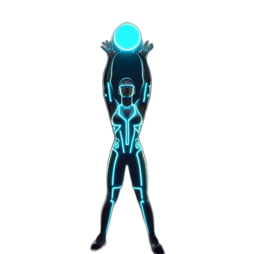 robot, staff, creature, dress transparent PNG cut-out