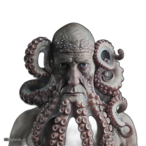 creature, mask, 3d render, concept art transparent PNG cut-out