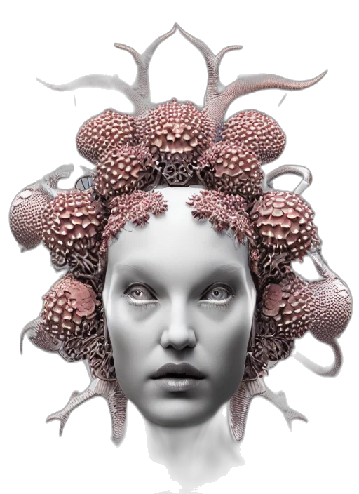 crown, creature, robot, jewelry transparent PNG cut-out