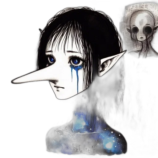 mask, face, creature, concept art transparent PNG cut-out