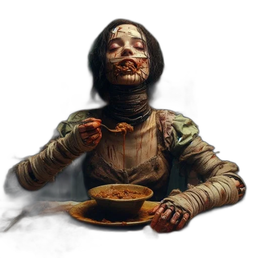 food, face, mask, creature transparent PNG cut-out