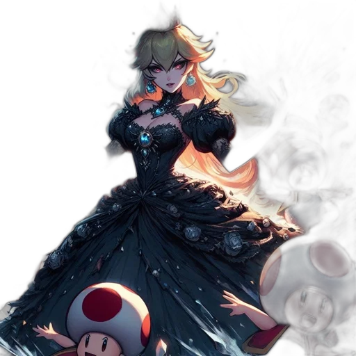 dress, staff, weapon, concept art transparent PNG cut-out