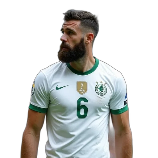 man, beard, wearing, white transparent PNG cut-out