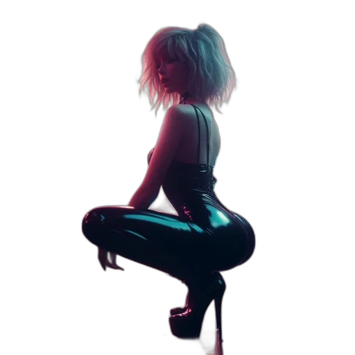 dress, robot, hair, jacket transparent PNG cut-out