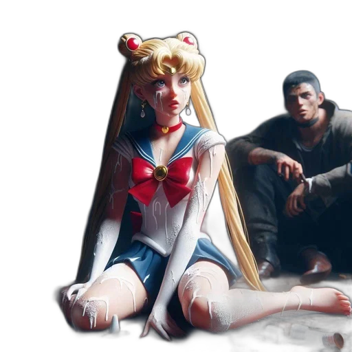 concept art, anime, 3d render, comic book art transparent PNG cut-out