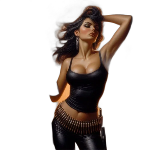 dress, fantasy art, comic book art, concept art transparent PNG cut-out