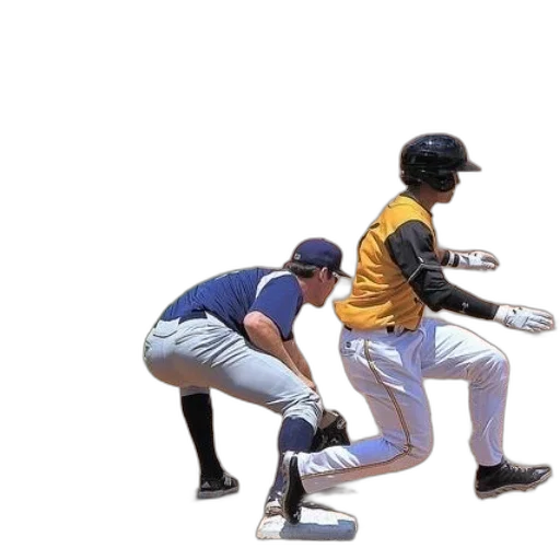 baseball, player, yellow, jersey transparent PNG cut-out
