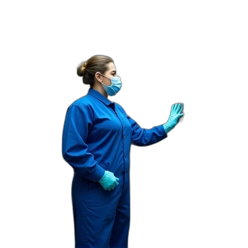 staff, mask, jacket, dress transparent PNG cut-out
