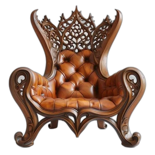 furniture, crown, jewelry, 3d render transparent PNG cut-out