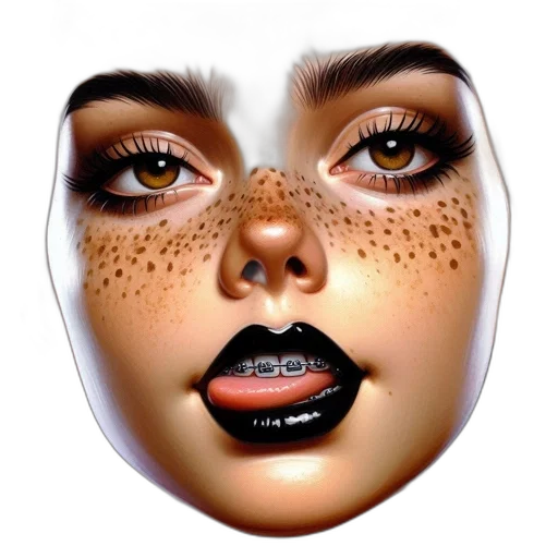mask, face, jewelry, photorealistic transparent PNG cut-out